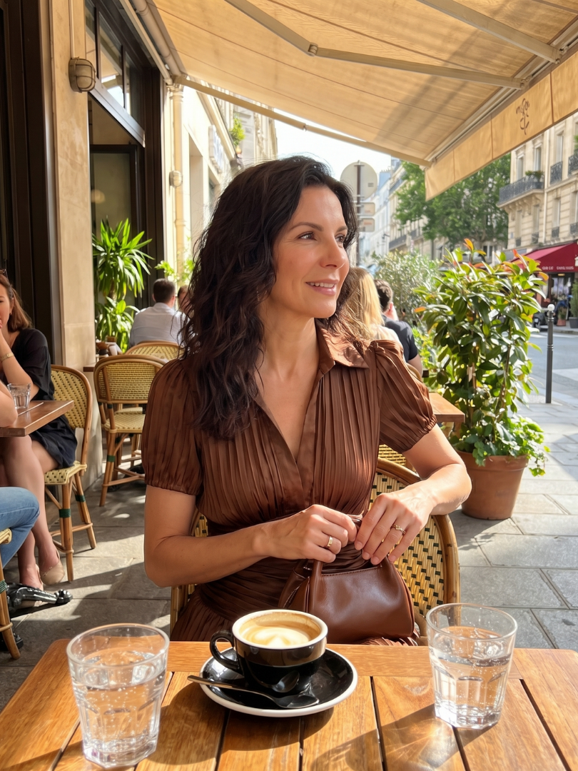 תיאודורה | שמלת מידי עם מותן קפלים
