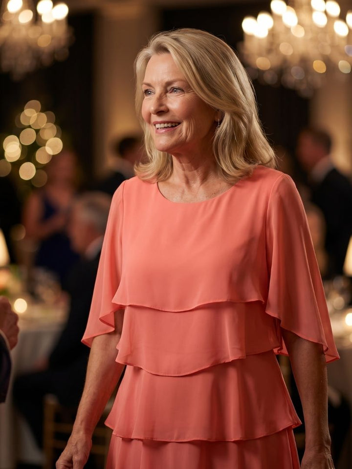 ברנט | שמלת מידי עם שכבות